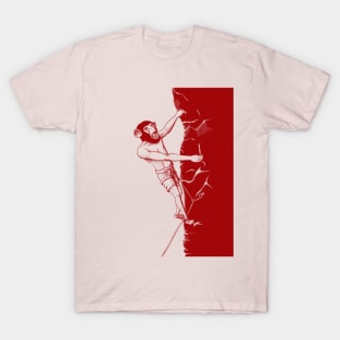 Monkey man climbing the wall T-Shirt